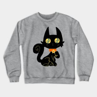 Pretty Black Cat Crewneck Sweatshirt